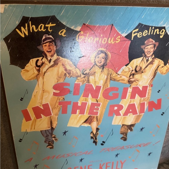 “Singin in the Rain” wood Frame. 1985 Radio Days - Picture 4 of 6